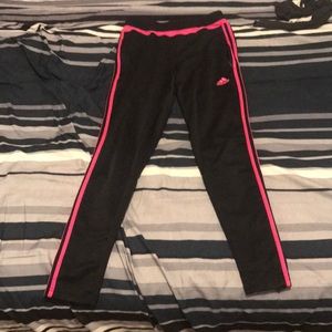 Pink and black track pants:)
